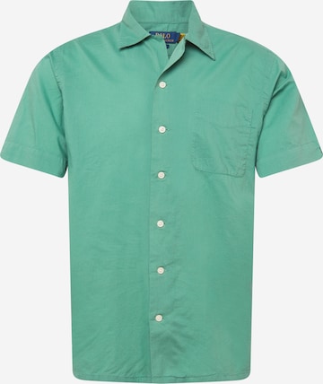 Polo Ralph Lauren Средняя посадка Рубашка 'CLADYPKPPHSS' в Зеленый: спереди