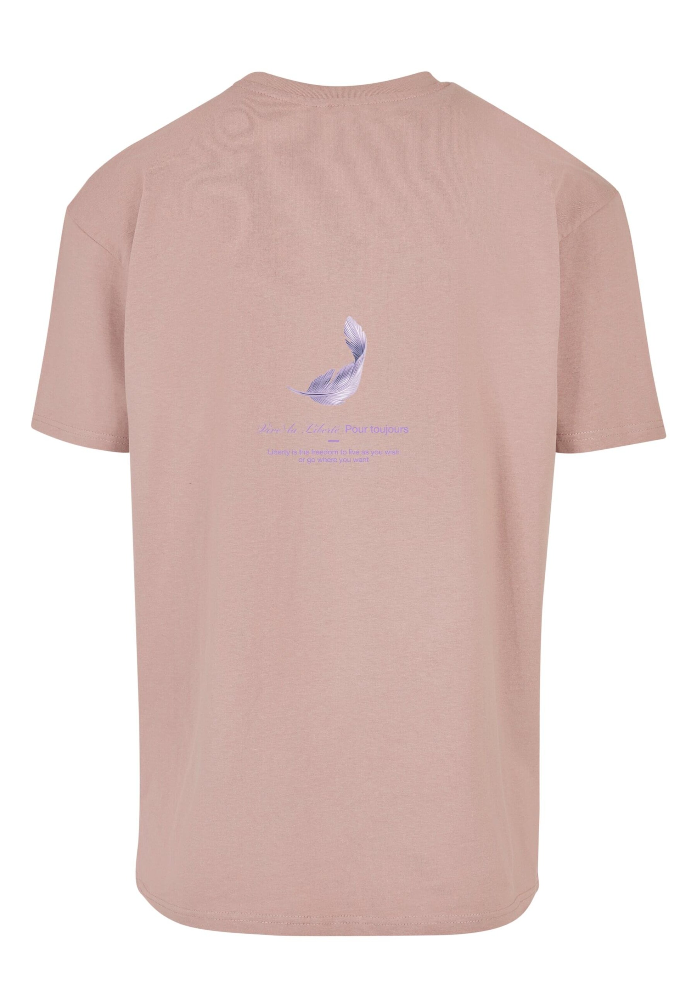 Mister Tee Футболка 'Vive la Liberte' в Ярко-розовый