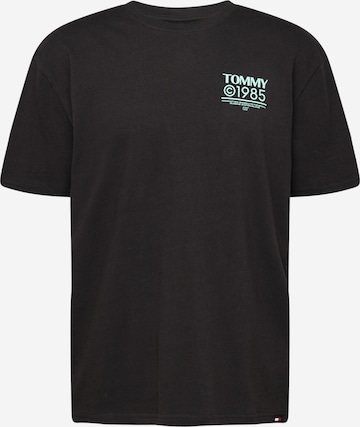 Tommy Jeans T-Shirt '1985 Collection' in Schwarz: predná strana