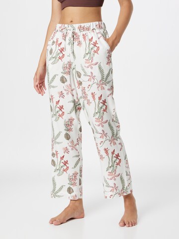 Hunkemöller Pajama Pants in White: front