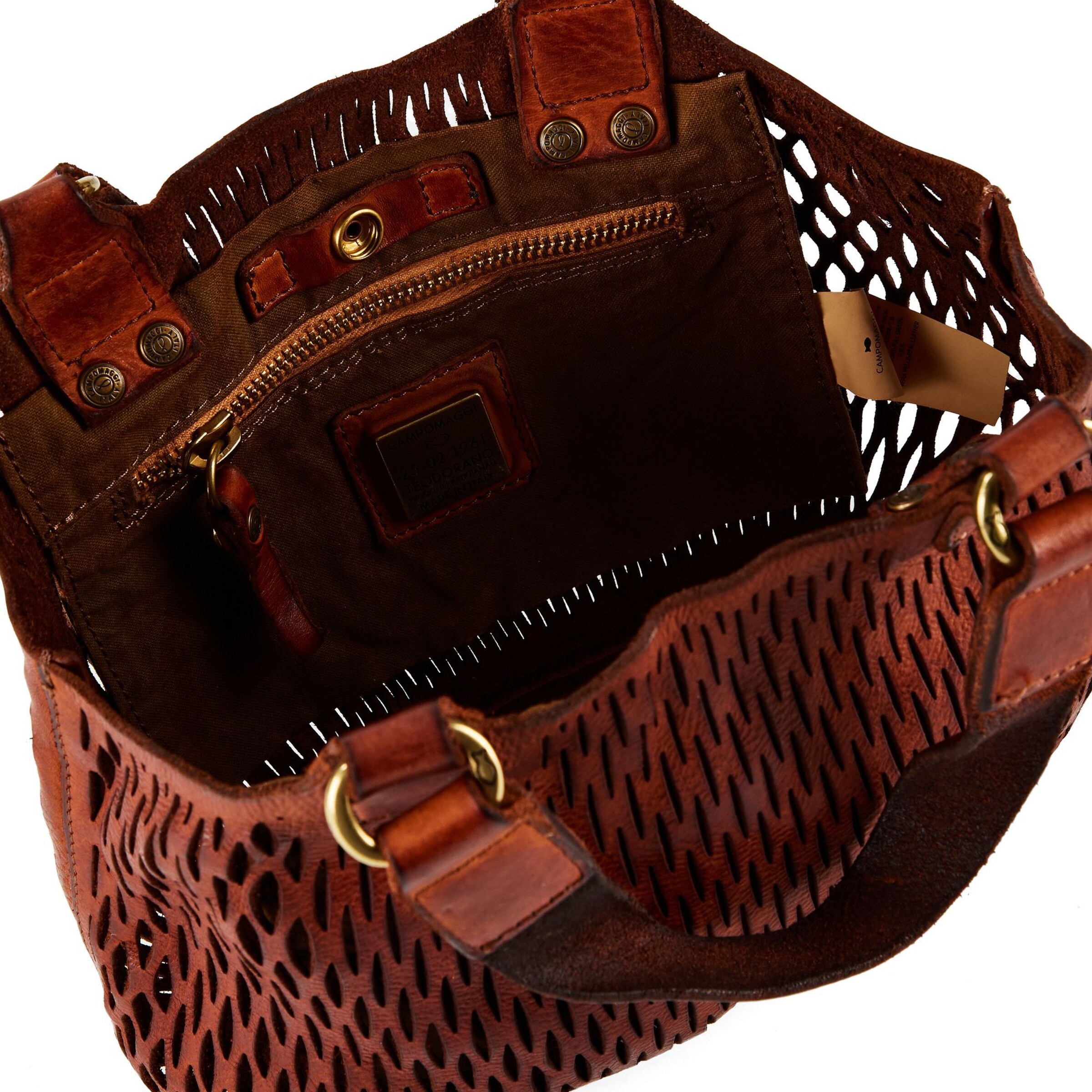 Borsa a tracolla 'Cosima' di Campomaggi in marrone