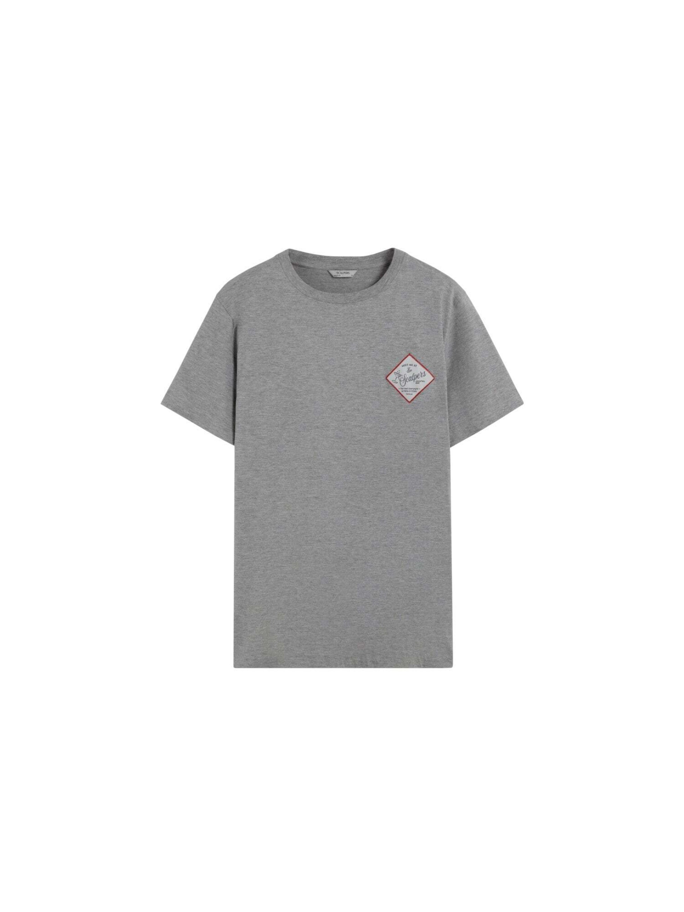 Scalpers Shirt 'Napkin' in Grijs: voorkant