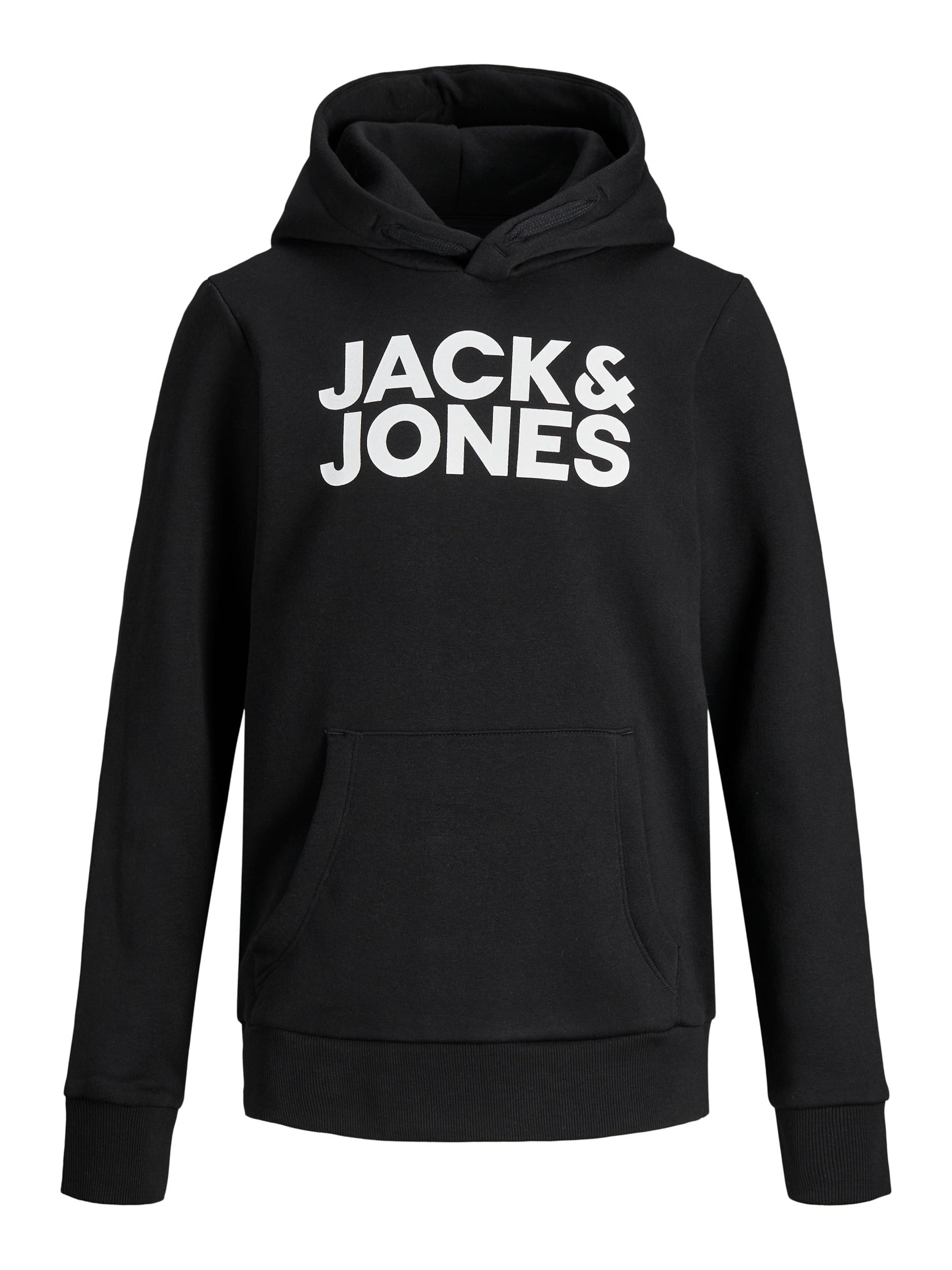 Jack &amp; Jones Junior Sweatshirt in Black: front