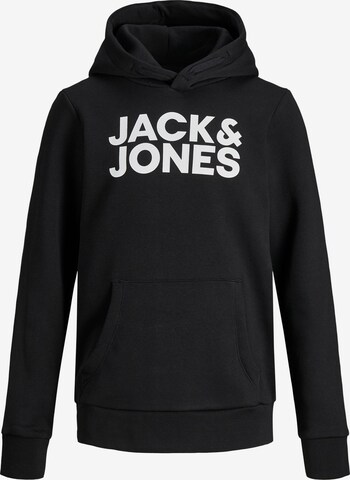 Regular fit Felpa di Jack & Jones Junior in nero: frontale