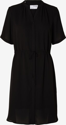 Robe-chemise SELECTED FEMME en noir : devant