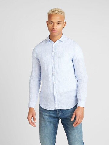 Coupe regular Chemise UNITED COLORS OF BENETTON en bleu : devant