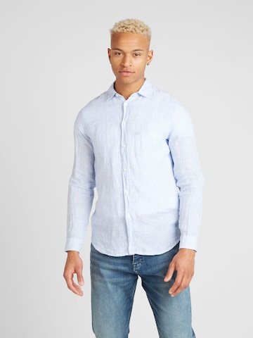 UNITED COLORS OF BENETTON Regular fit Button Up Shirt in Blue: front