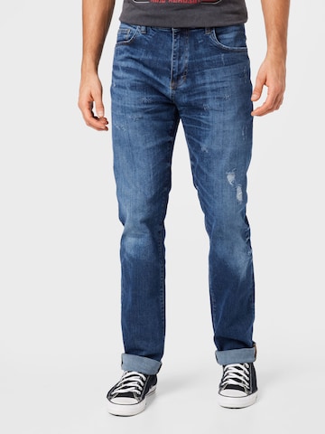 King Kerosin Regular Jeans 'ROBIN' in Blauw: voorkant