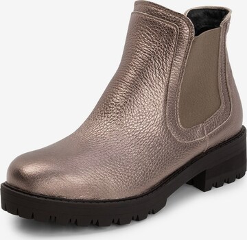 VITAFORM Chelsea boots in Brons: voorkant