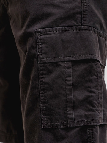 JACK & JONES Loose fit Cargo Pants 'JPSTCOLE MATTY' in Black