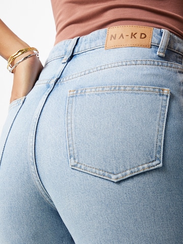 NA-KD Regular Jeans in Blau