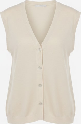 WEARABLE STORIES Trui 'Gilet manou' in Beige: voorkant