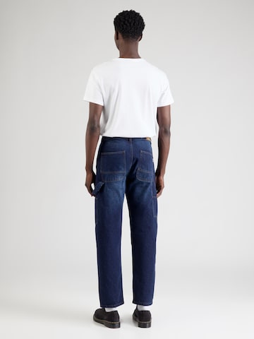 INDICODE Avar lõige Teksapüksid 'Zipp', värv sinine: tagant vaates