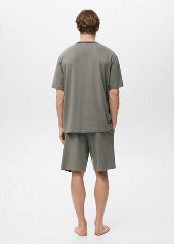 MANGO MAN Short Pajamas in Green