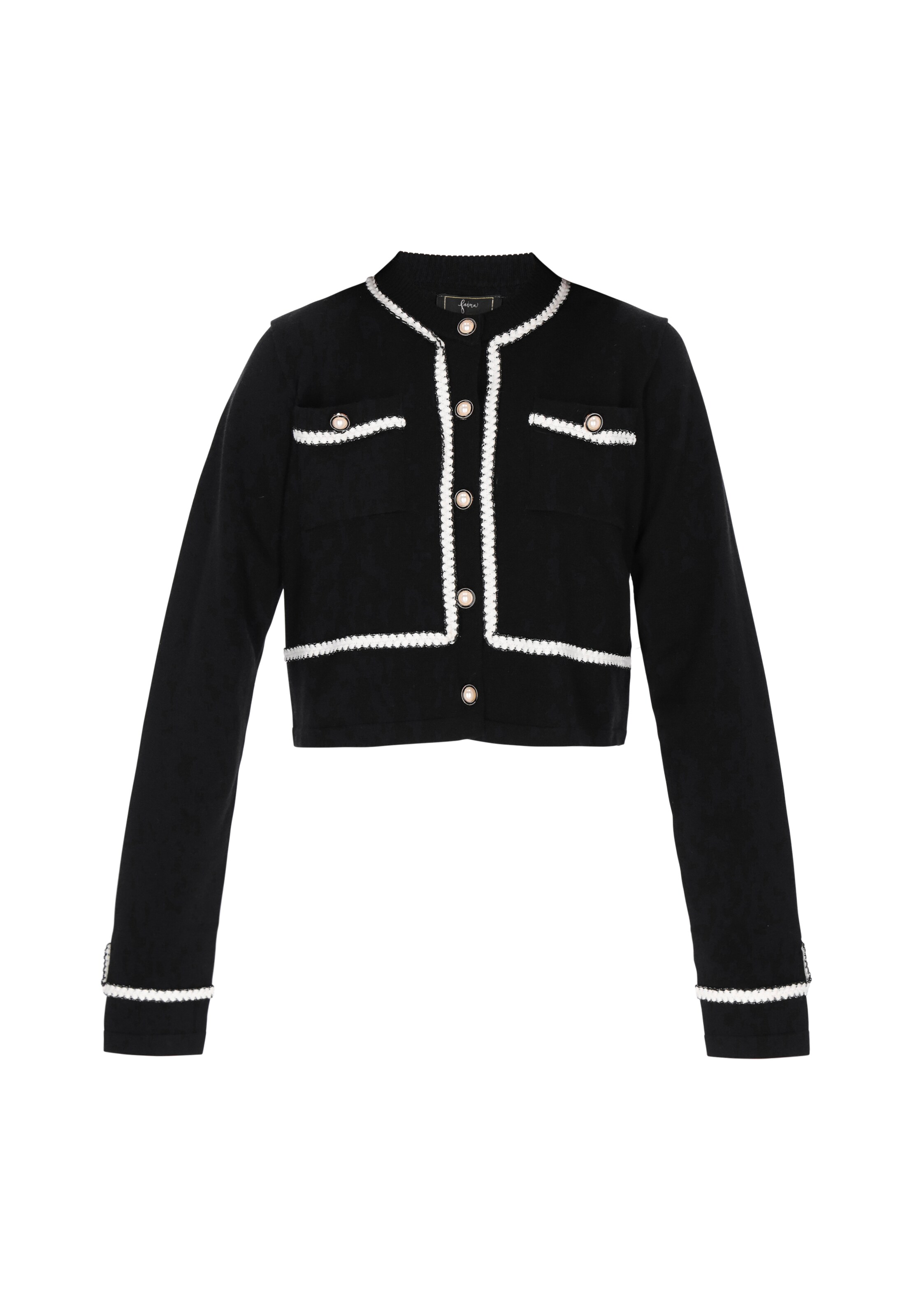 faina Knit cardigan in Black: front