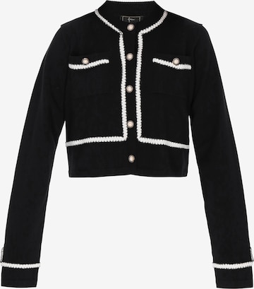 faina - Cárdigan en negro: frente