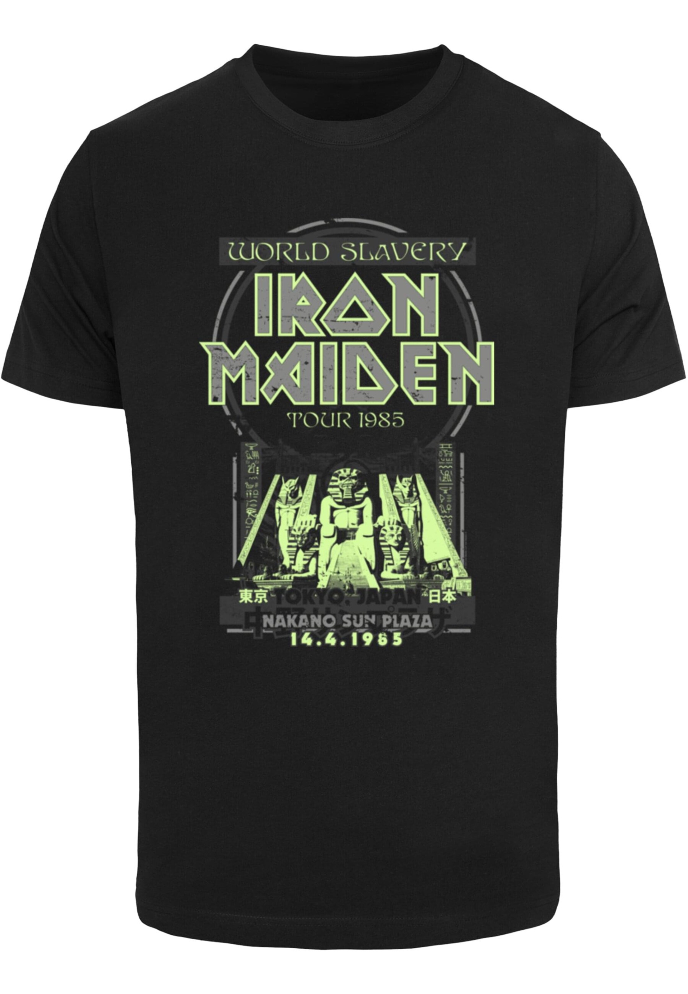 Merchcode Shirt 'Powerslave - Japanese Flyer' in Black: front