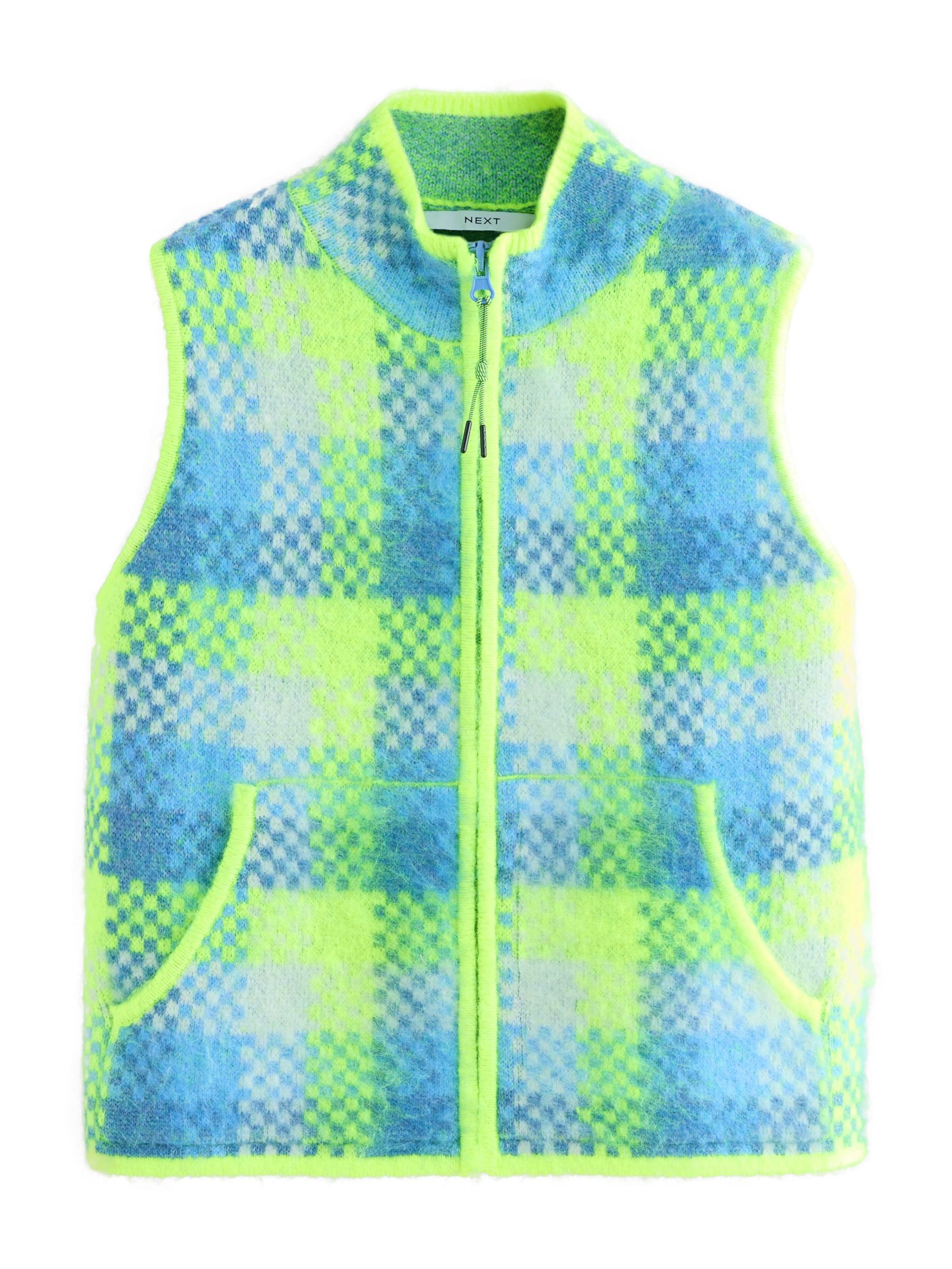 kék / azúr / alma Next Kötött mellény, Termék nézet