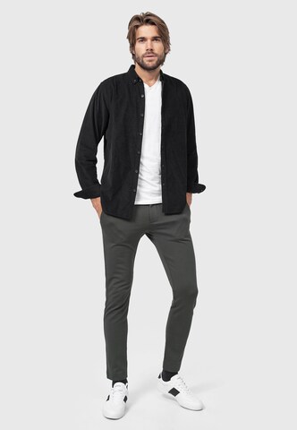 INDICODE JEANS Regular Fit Hemd 'Ryan' in Schwarz