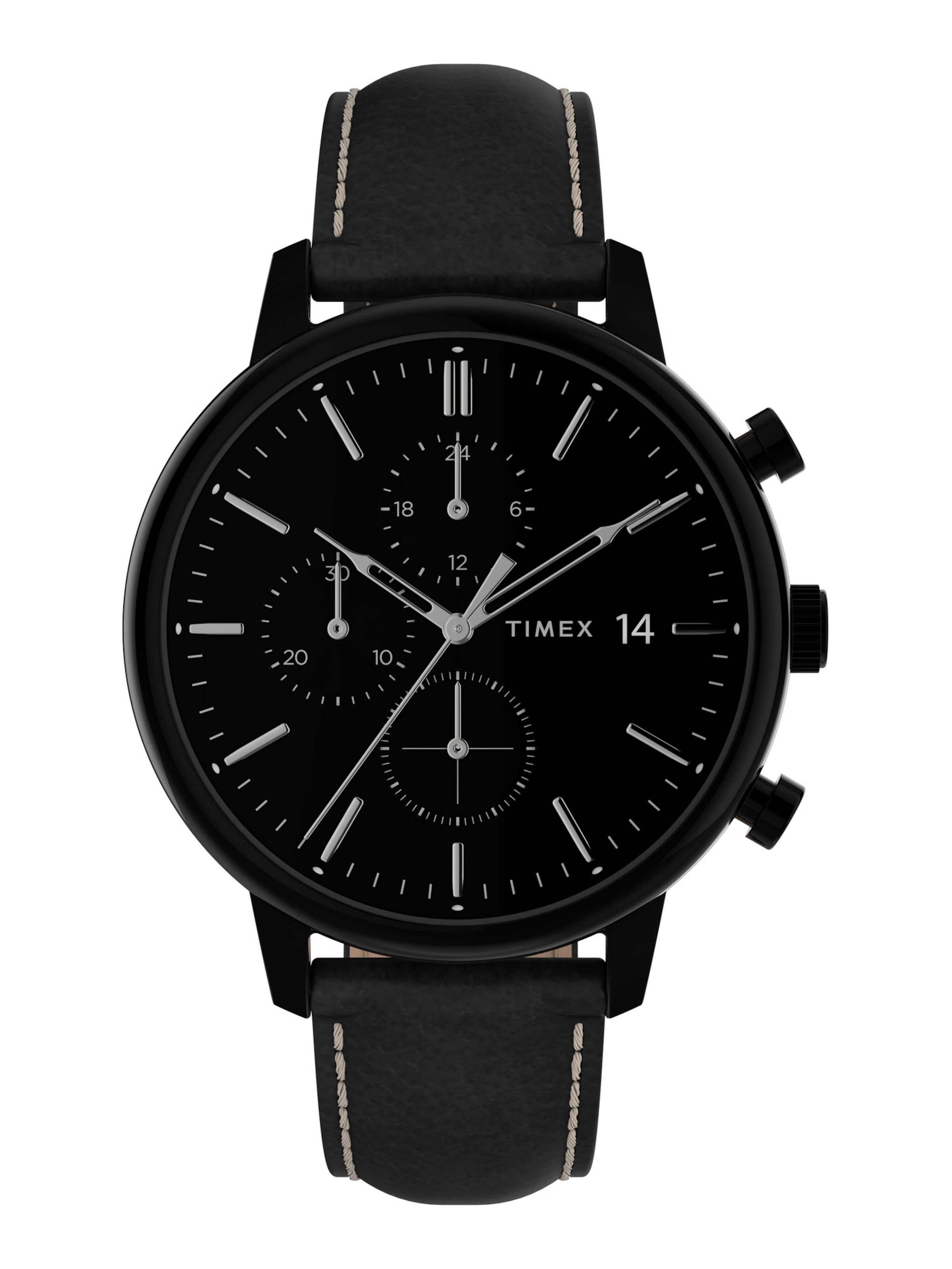 Montre à affichage analogique 'Chicago City' TIMEX en noir : devant