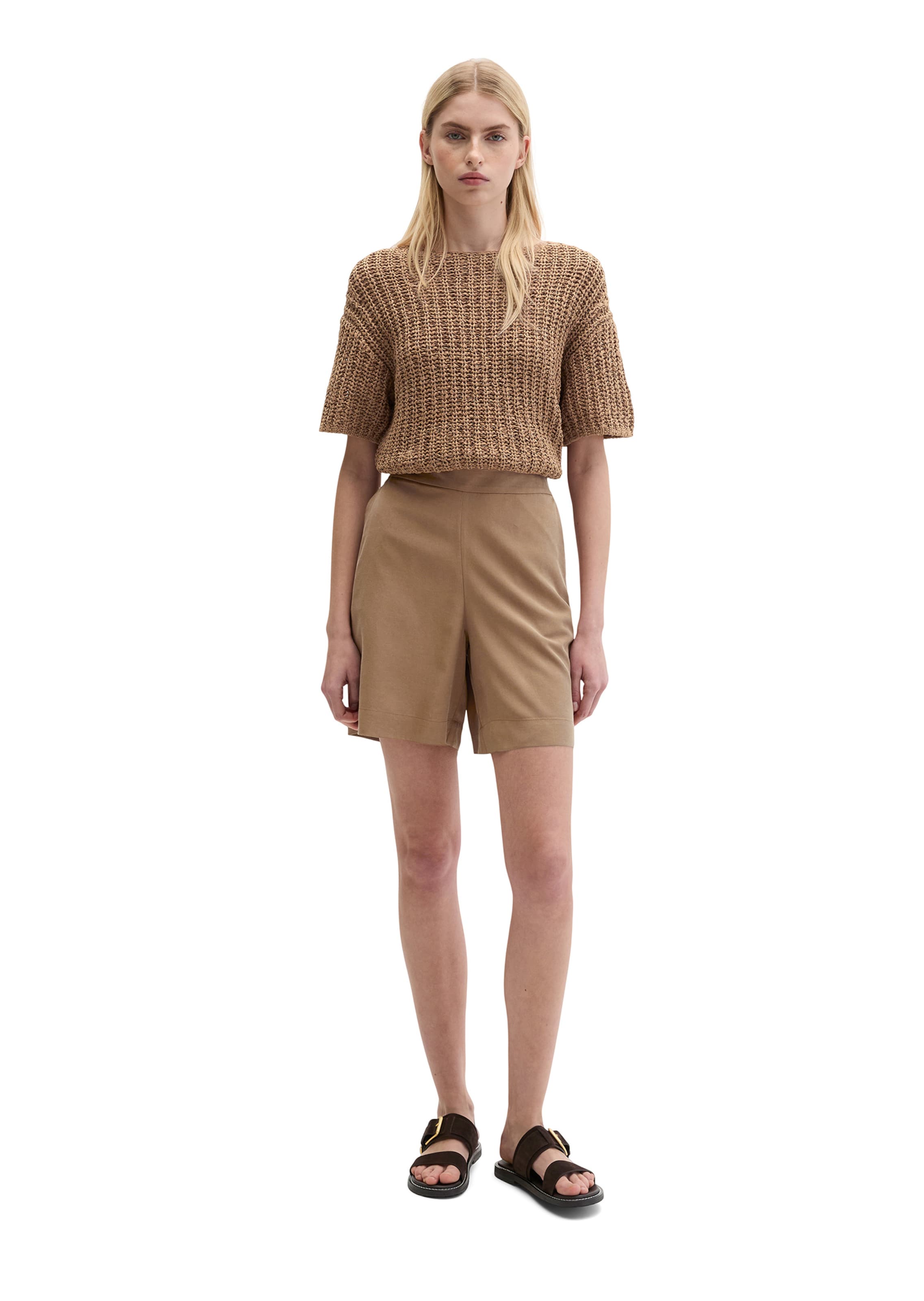 Marc O'Polo Regular Pants in Brown: front