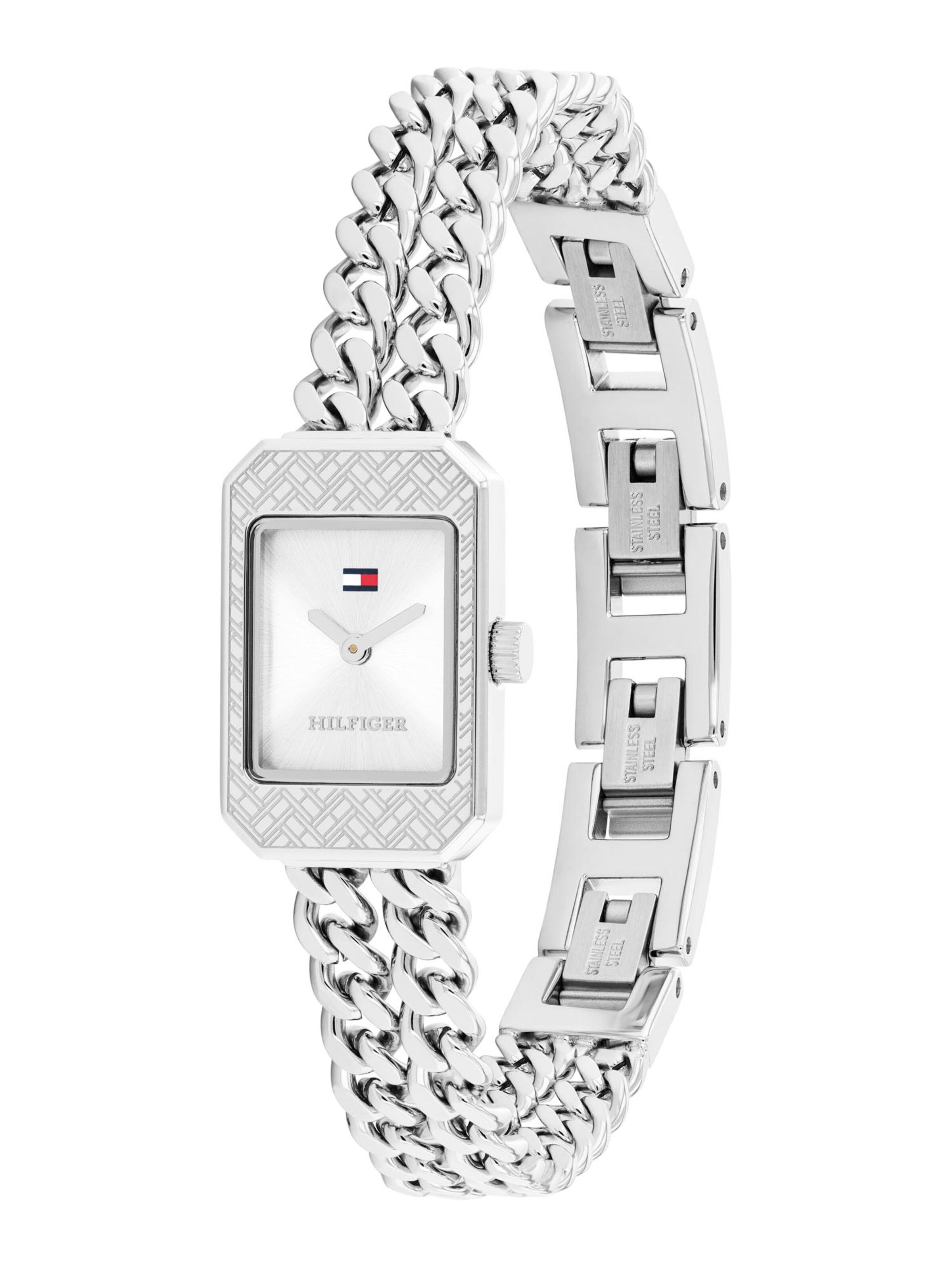 TOMMY HILFIGER Аналоговые часы 'SARAH' в Серебристый