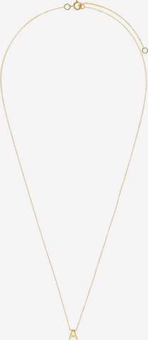 Lucardi Kette 'Buchstabe' in Gold: Vorderseite