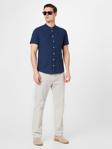 BLEND Regular fit Button Up Shirt in Blue