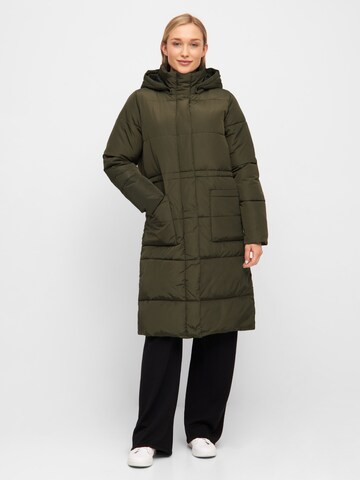 basic apparel Wintermantel 'Dagmar' in Groen: voorkant