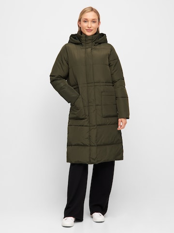 basic apparel Winter Coat 'Dagmar' in Green: front