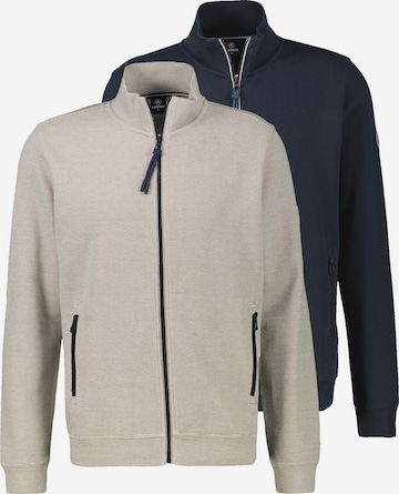 LERROS Sweatjacke 'Basic' in Blau: Vorderseite