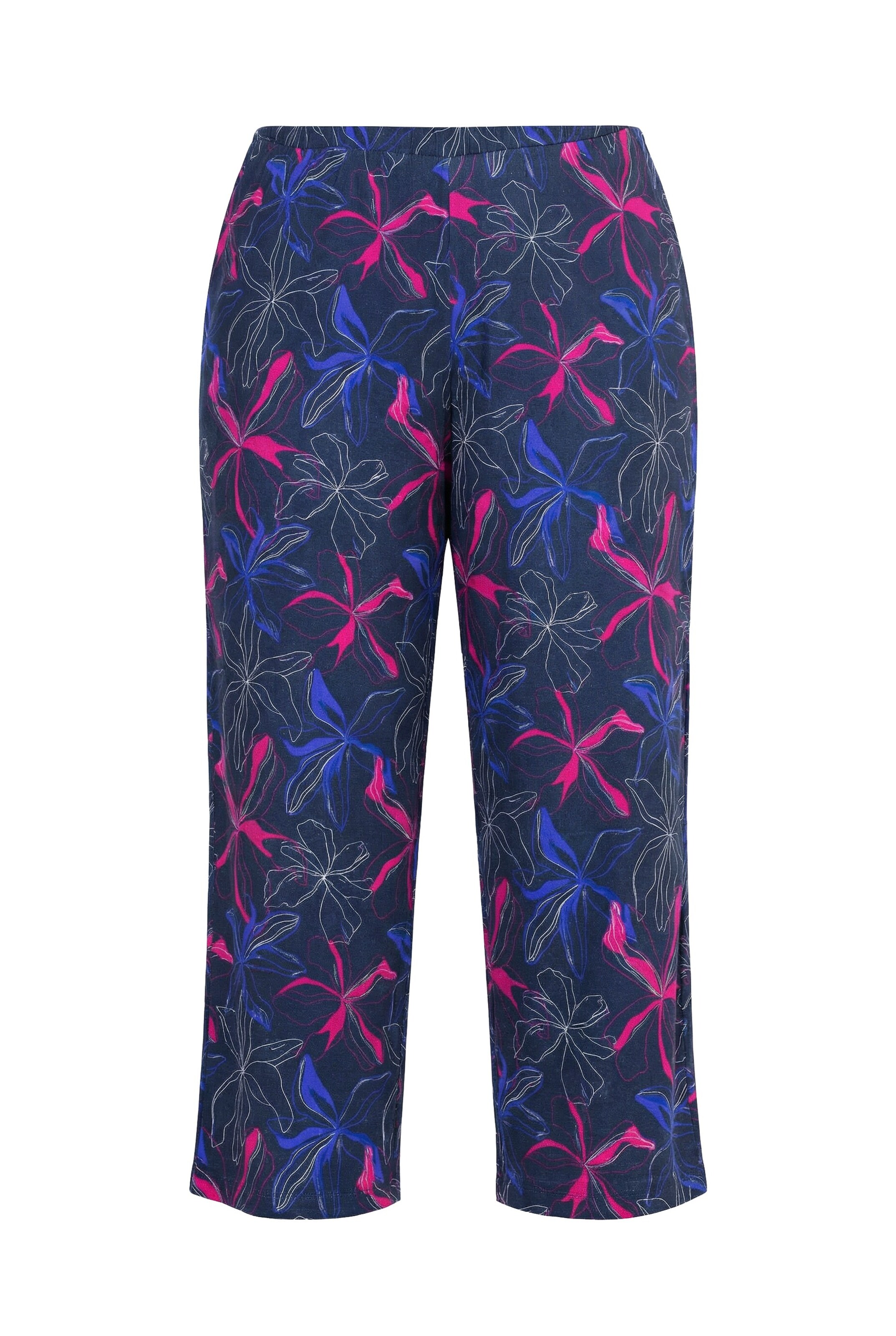 Ulla Popken Regular Broek in Blauw: voorkant