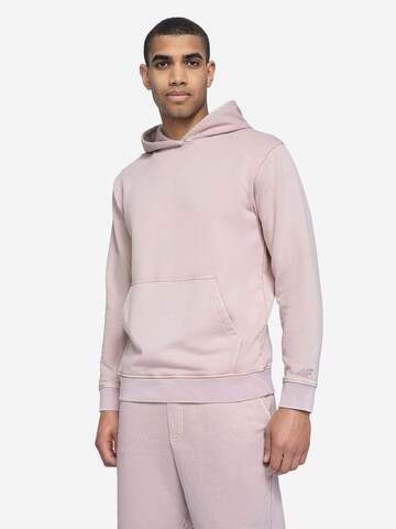 Sweat-shirt 4F en rose : devant