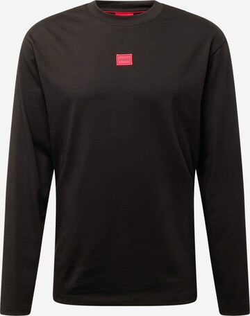 HUGO - Sweatshirt 'Diragoto' em preto: frente