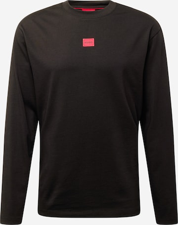 HUGO Red Sweatshirt 'Diragoto' i svart: framsida