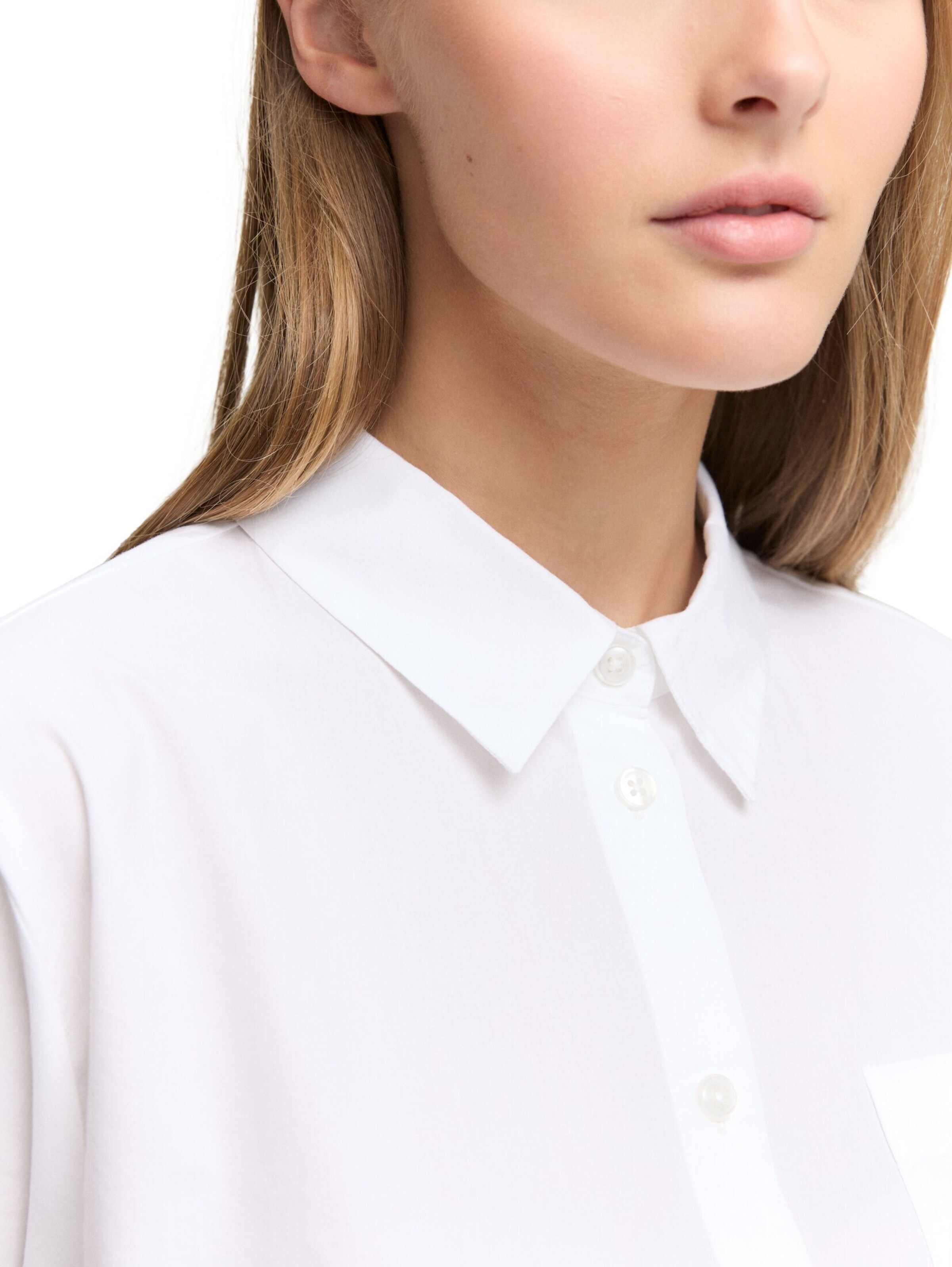 Chemisier TOM TAILOR DENIM en blanc