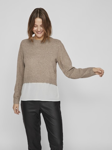 Pull-over VILA en beige : devant