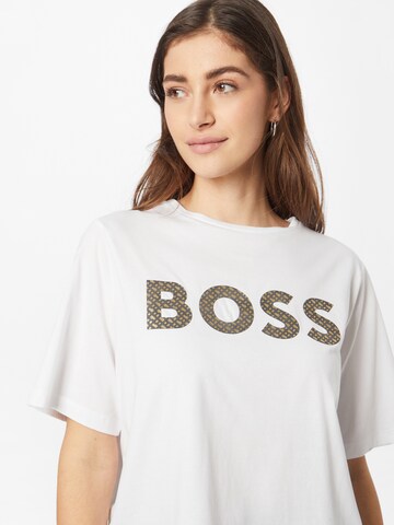 BOSS T-Shirt 'Ekrisp' in Weiß