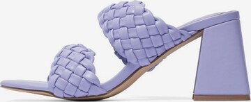 Mule 'BIAJOYCE ' Bianco en violet : devant