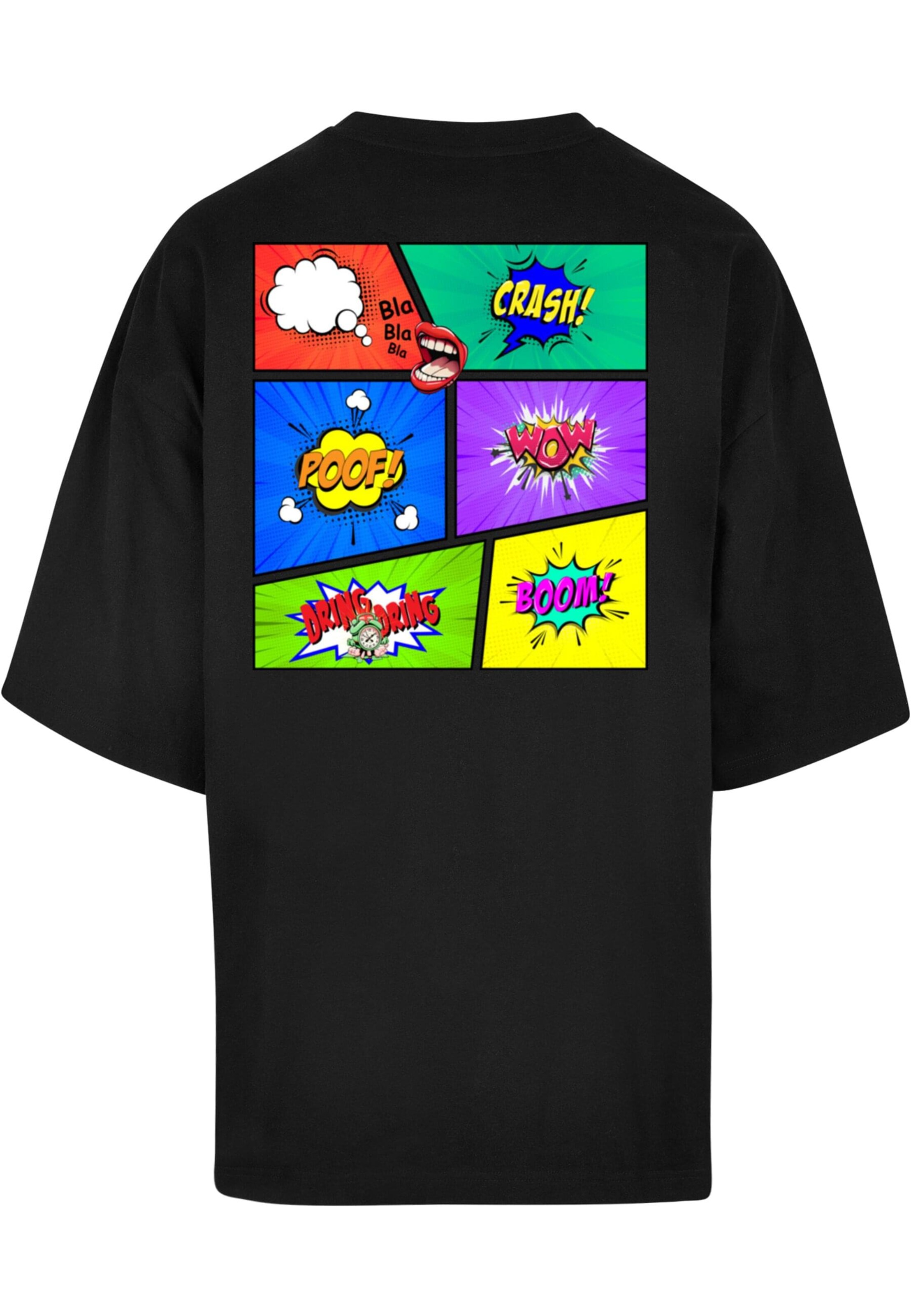 Merchcode Shirt 'Book Comic' in Black