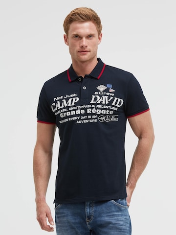 Maglietta di CAMP DAVID in blu: frontale