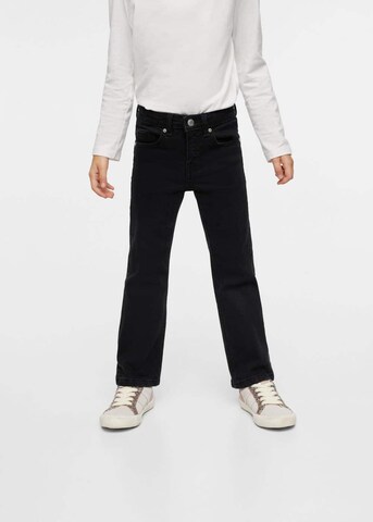 MANGO KIDS Flared Jeans in Black: front