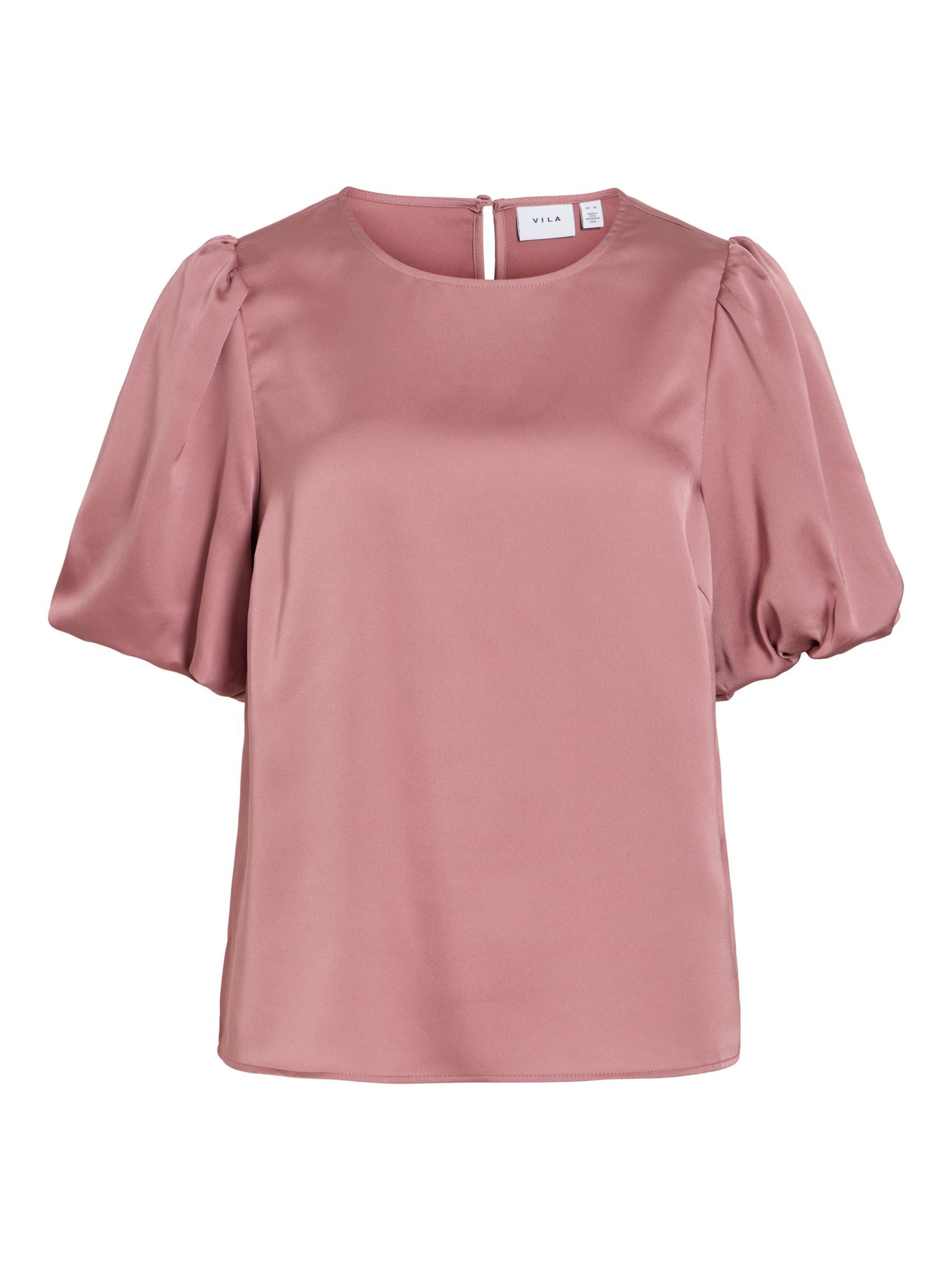 Camicia da donna 'ELLETTE' di VILA in rosa: frontale