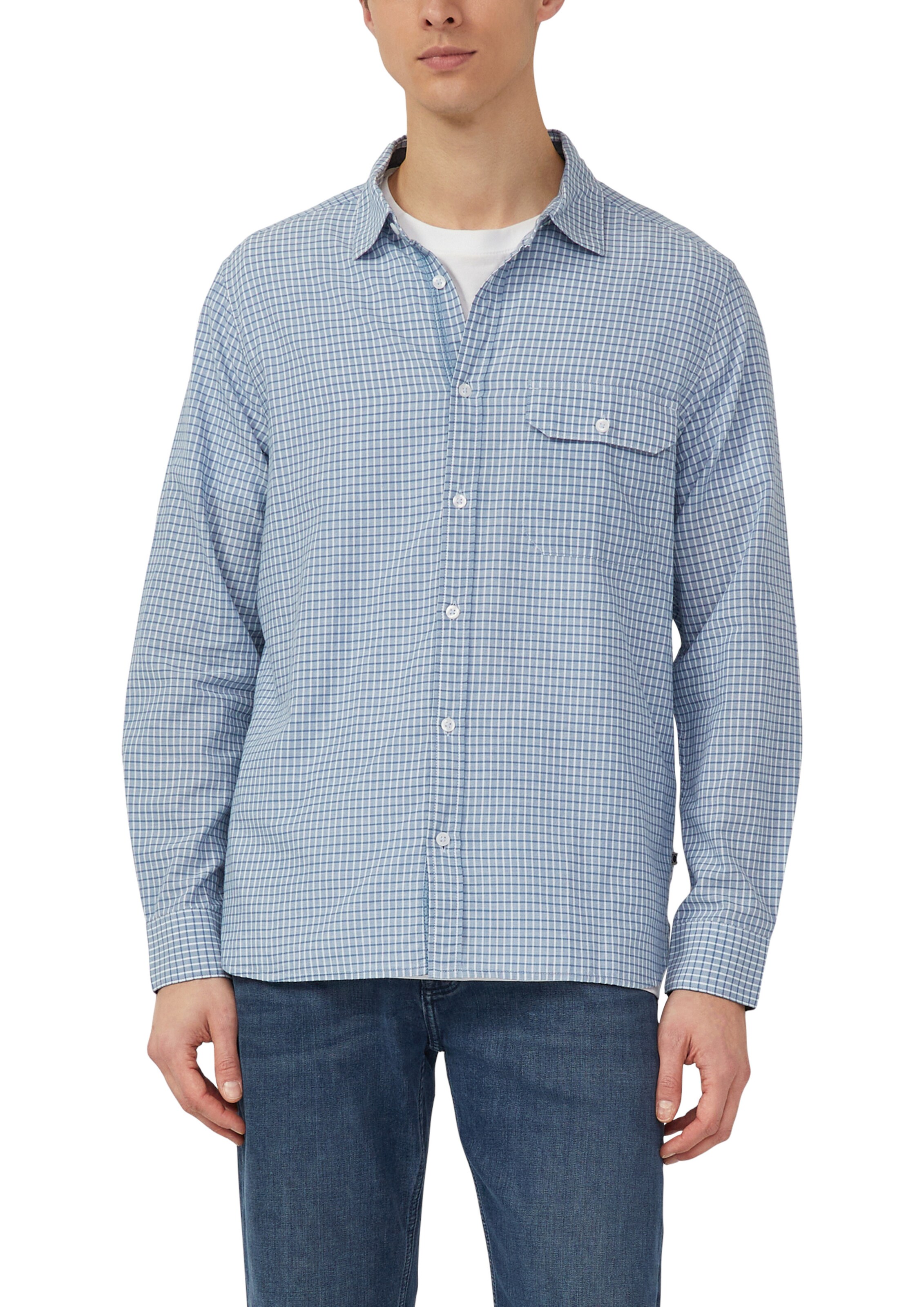 Coupe regular Chemise s.Oliver en bleu : devant