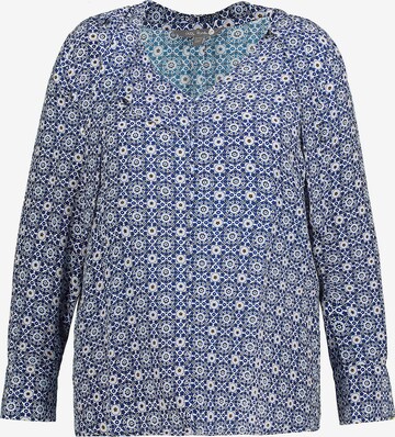 Ulla Popken Blouse in Blauw: voorkant