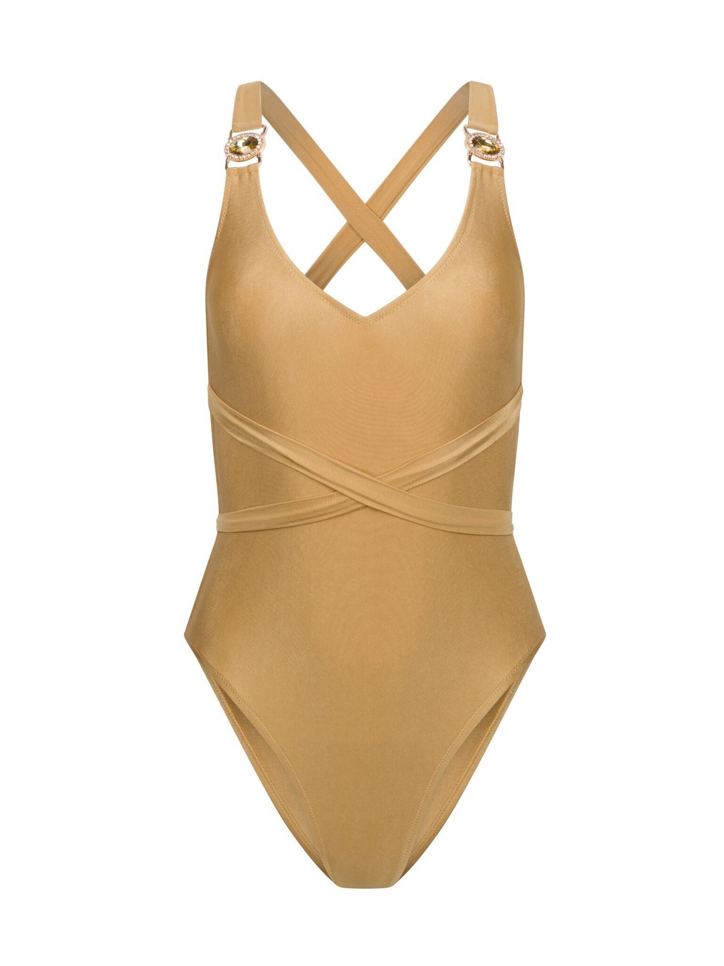 Moda Minx Badeanzug 'Amour' in XS in gold, Produktansicht