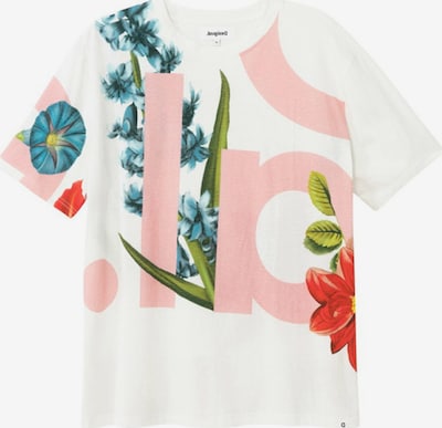Desigual Camiseta en mezcla de colores / blanco, Vista del producto