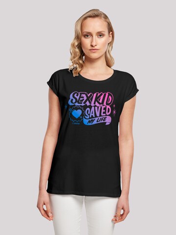 F4NT4STIC T-Shirt 'Sex Education Sex Kid Blend Netflix TV Series' in Schwarz: predná strana