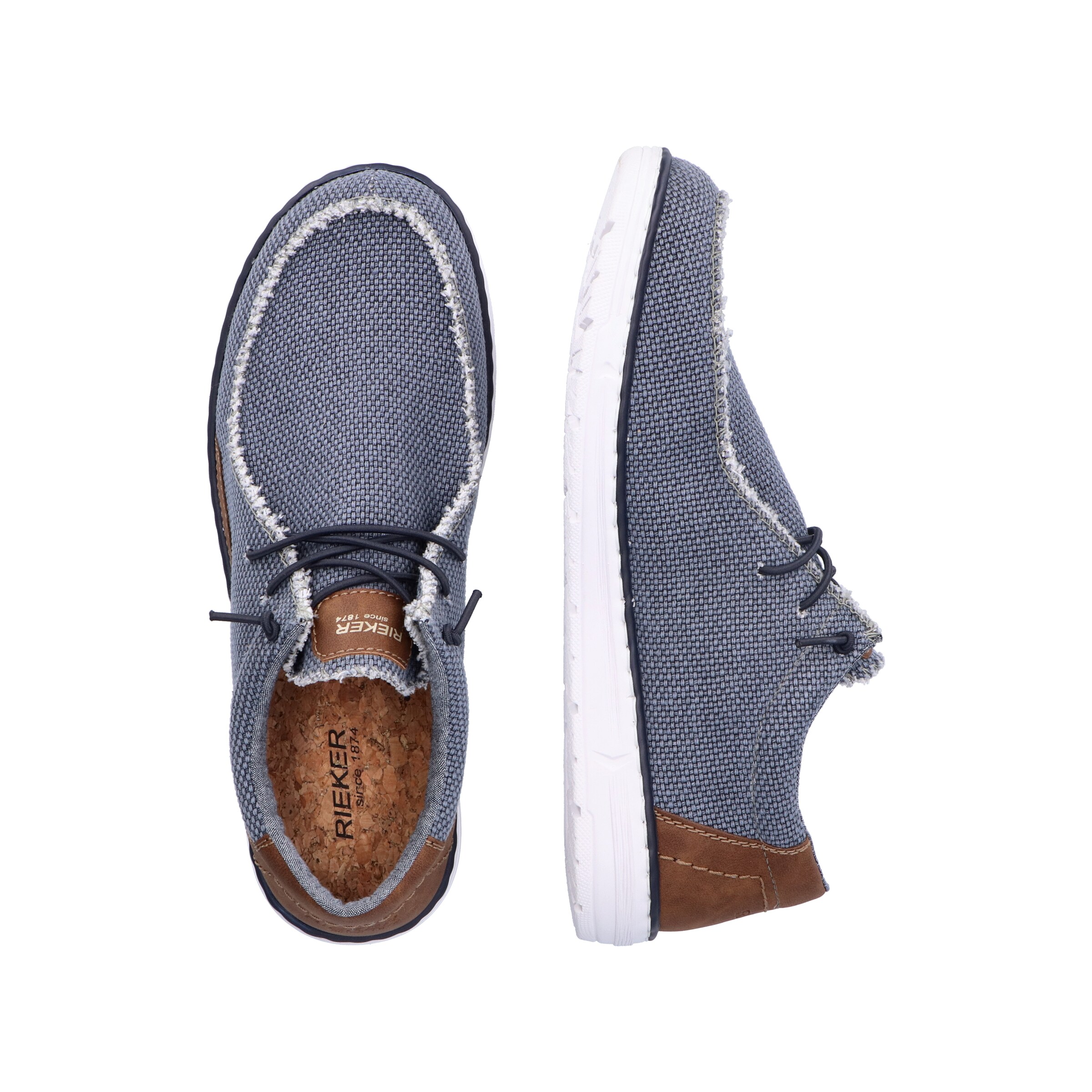 Chaussure à lacets Rieker en bleu