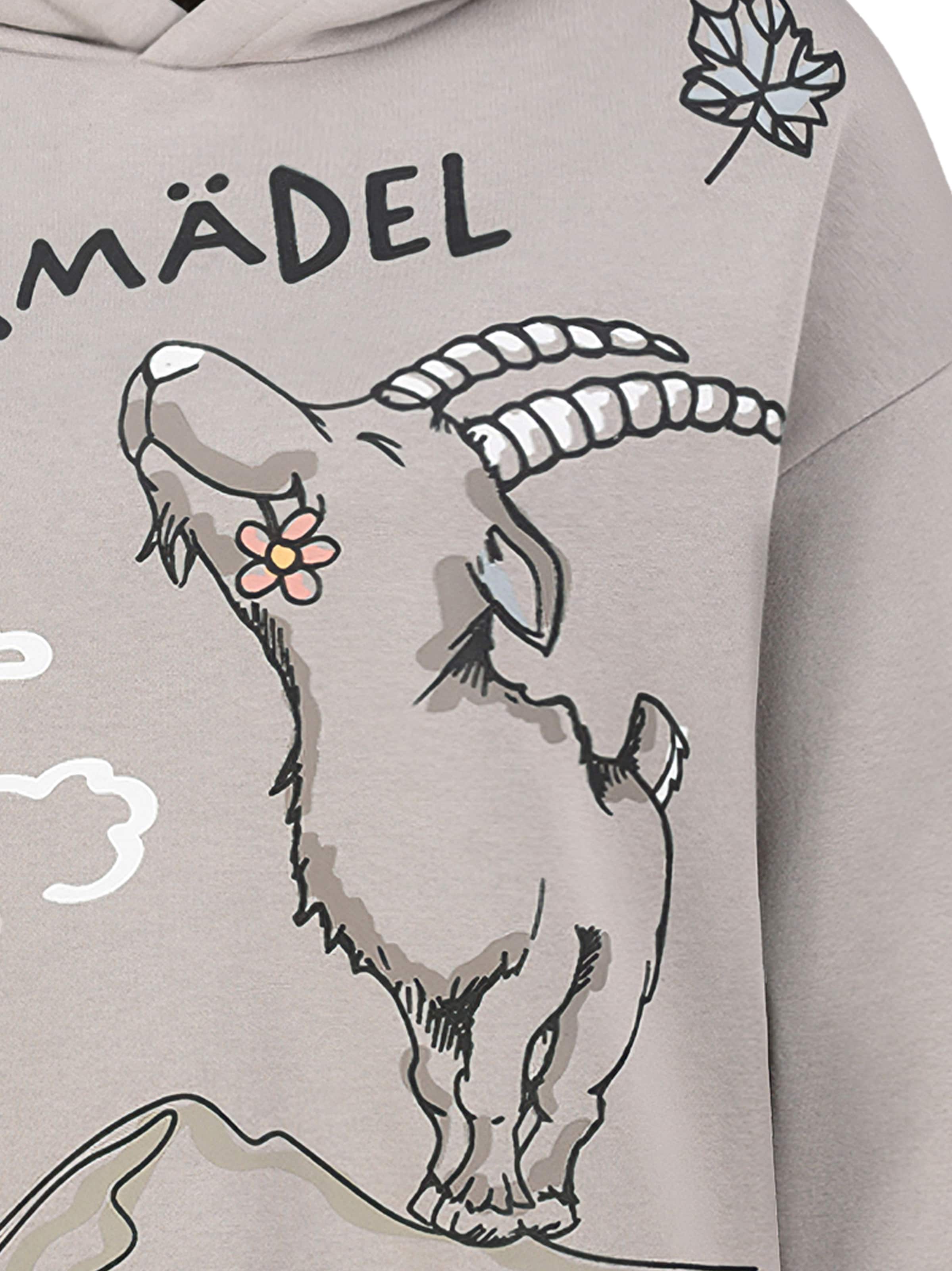 Eight2Nine Sweatshirt 'Wandermädel' in Beige